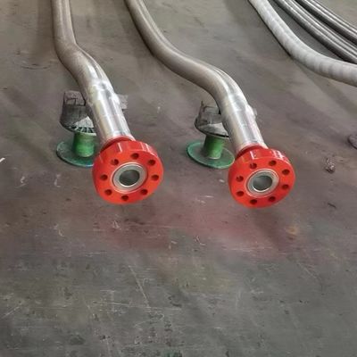 chất lượng  3"900LB Flanged 3 1/2" ID High Pressure Coflexip Hose 5000 Psi Fire Retardant Hose For Oil Field API 16C nhà máy