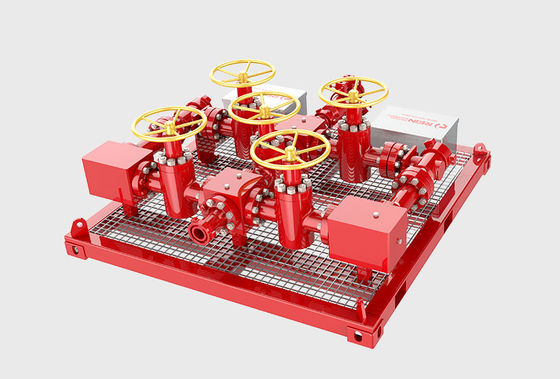 Oil Well Testing Choke Manifold với điều khiển áp suất 3000psi và tiêu chuẩn API 16C
