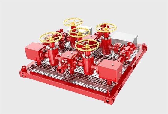Oil Well Testing Choke Manifold với điều khiển áp suất 3000psi và tiêu chuẩn API 16C